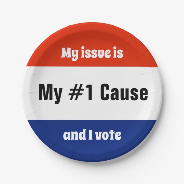 Prato De Papel Meu Eleitor Eleitoral (Frente)