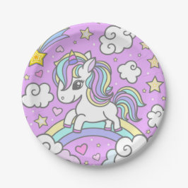 Prato De Papel Meu Unicórnio Favorito