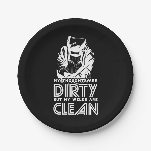 Prato De Papel Meus Welds Estão Limpos (Frente)