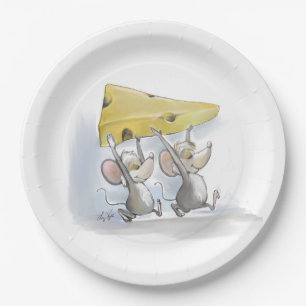 Prato De Papel Microfone e Mac trazendo a placa de papel de queij