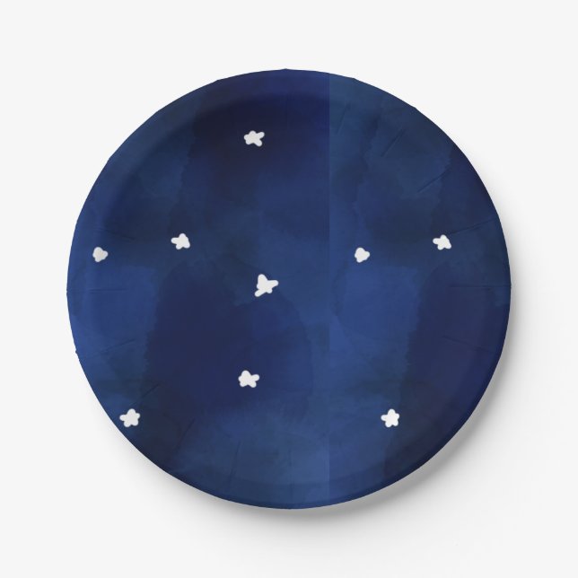 Prato De Papel Midnight Blue Starsky (Frente)