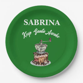 Prato De Papel Mikitiez café, natal, citando cafeína fofa