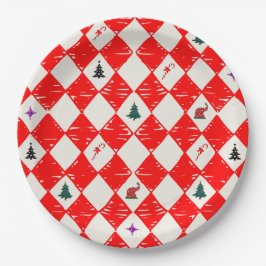 Prato De Papel Mikitiez christmascarol moody holiday candycane 