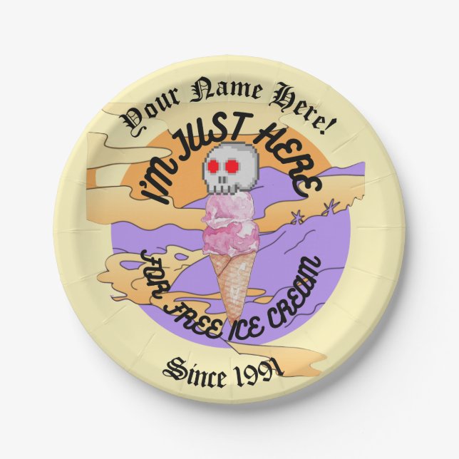 Prato De Papel Mikitiez icecream, partido favorito da Specialty M (Frente)