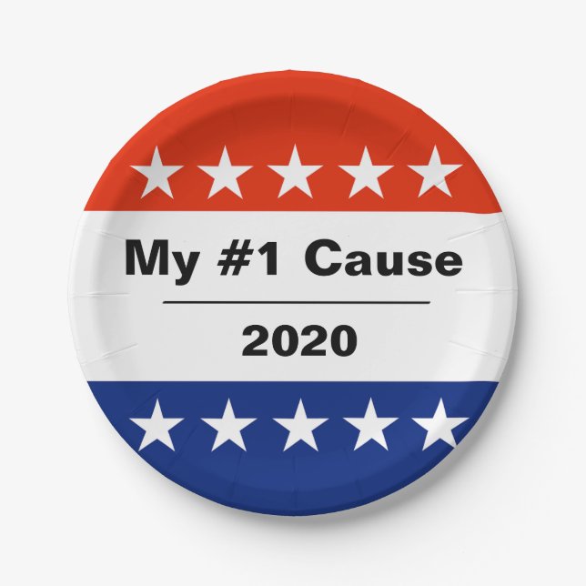 Prato De Papel Minha edição eleitoral de 2020 (Frente)