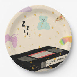 Prato De Papel Minha Primeira Soneca - Sonhadora VHS Nostalgia