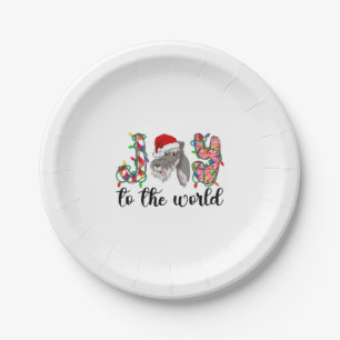 Prato De Papel Miniatura Schnauzer Natal Mini Schnauzer Xmas
