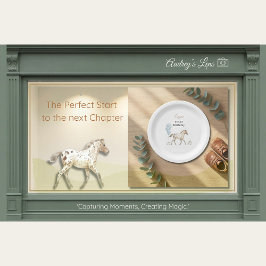 Prato De Papel Miniature Horse Birthday Paper Plates