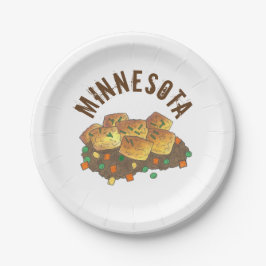 Prato De Papel Minnesota Hot Dish Tater Tot Casserole