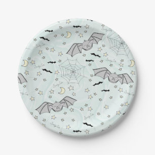 Prato De Papel Mint Batty, Stars & Moons Louco