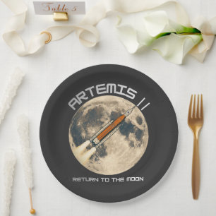 Prato De Papel missão artemis à lua