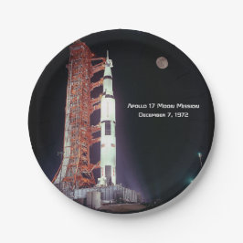 Prato De Papel Missão da Apollo 17 à Lua