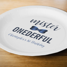 Prato De Papel Mister OnewonArco Tie primeiro aniversario