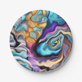 Prato De Papel Mistura colorida