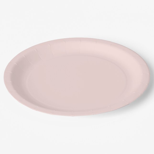 Prato De Papel Misty rose hex code FFE4E1 Party Plate (Inclinado)