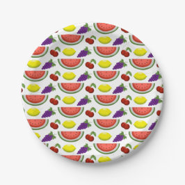 Prato De Papel Mixed Fruit Paper Plates