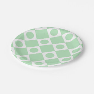 Prato De Papel Mod Retro 60's Mint
