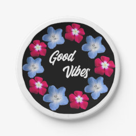 Prato De Papel modelo de variedade preto e rosa