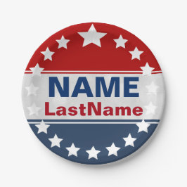 Prato De Papel Modelo feito sob encomenda da campanha