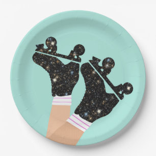 Prato De Papel Modern Universe Roller Skates Roller Derby Mint