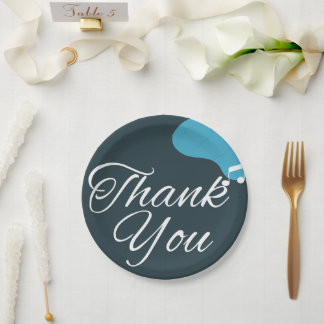 Prato De Papel Moderno 50º aniversário obrigado você