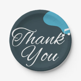 Prato De Papel Moderno 50º aniversário obrigado você