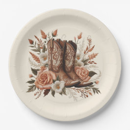 Prato De Papel Moderno País Elegante - Flores Ocidentais