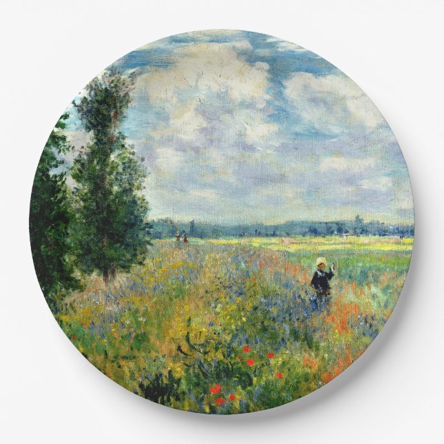 Prato De Papel Monet - Campo de Papoulas, Argenteuil (Frente)