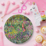 Prato De Papel Monet - O Jardim Íris nas Placas de Papel Giverny<br><div class="desc">A famosa pintura de Claude Monet,  O Jardim Íris em Giverny.</div>