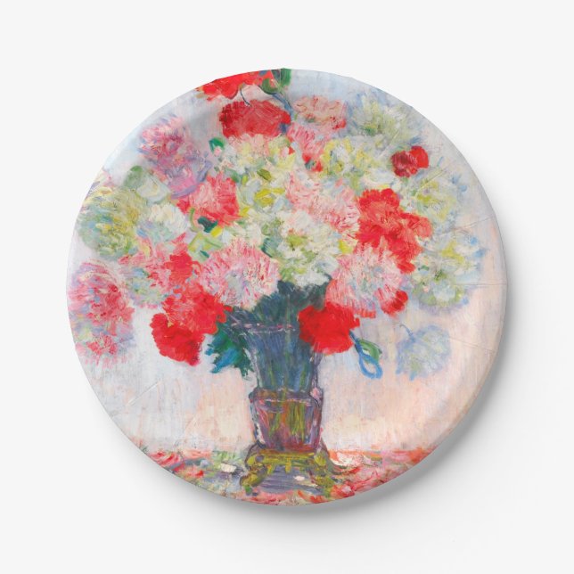 Prato De Papel Monet Peonies (Frente)