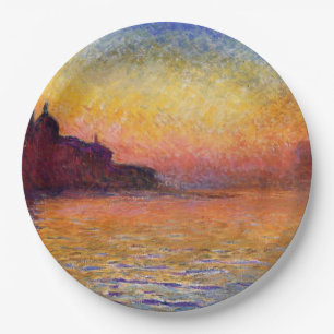 Prato De Papel Monet - San Giorgio Maggiore em Dusk