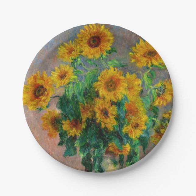 Prato De Papel Monet Sunflower (Frente)
