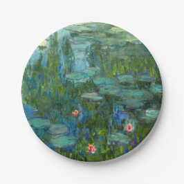 Prato De Papel Monet Water Lily Fine Art (1915)