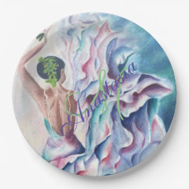 PRATO DE PAPEL MONOGRAMA DA FLAMENCO DANCE FUN