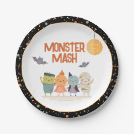 Prato De Papel Monster Mash Figurume Kalloween