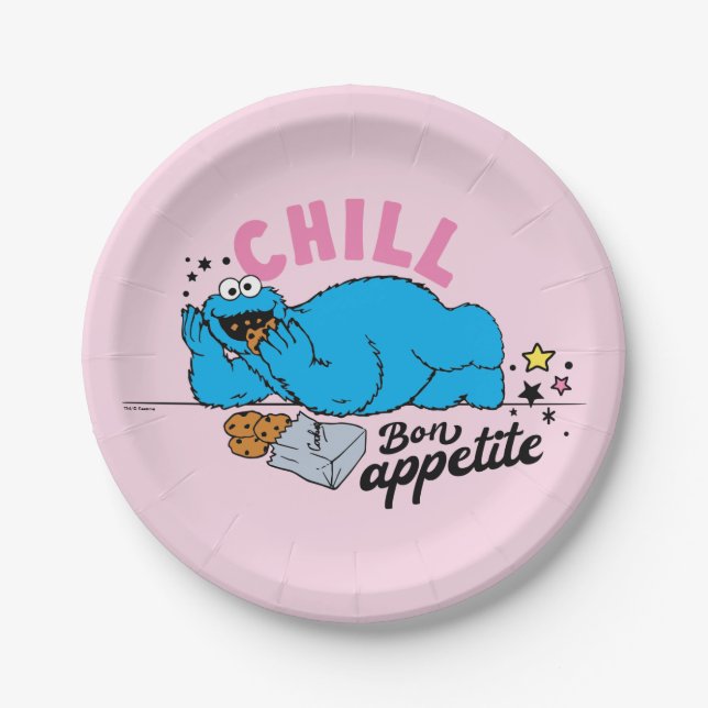 Prato De Papel Monstro de cookies | Chill Bon Appetite (Frente)