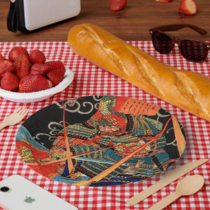 PRATO DE PAPEL MONSTRO DE LUTA SAMURAI