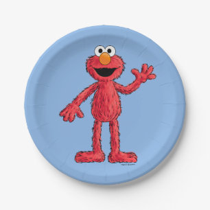 Prato De Papel Monstro no final desta história Cutie Elmo