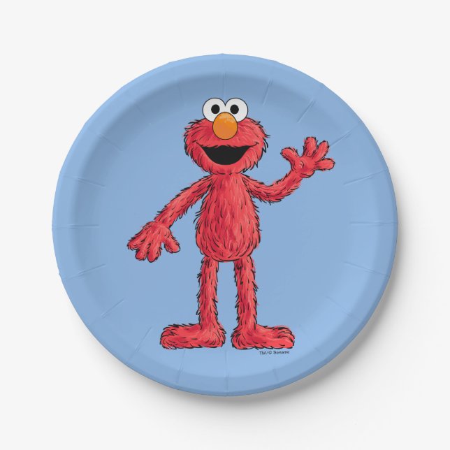 Prato De Papel Monstro no final desta história | Cutie Elmo (Frente)