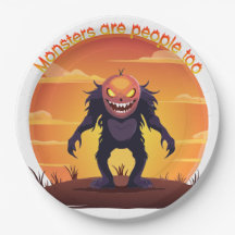 Monstro Peludo de Halloween Truque ou Tratamento