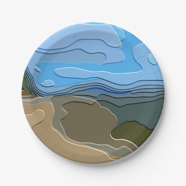 PRATO DE PAPEL MONTANHAS (Frente)