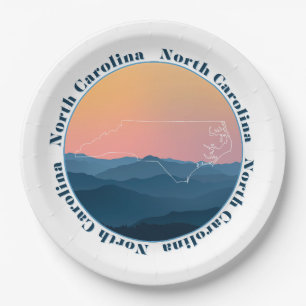 Prato De Papel Montanhas da Carolina do Norte