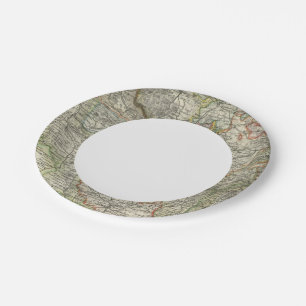 Prato De Papel Montanhas e rios de Hildburghausen Alemanha