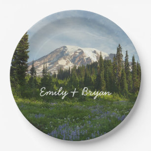 Prato De Papel Monte Rainier Morning Light