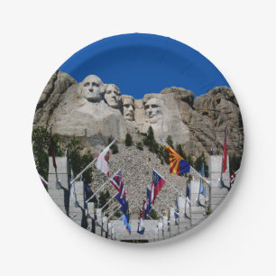 Prato De Papel Monte Rushmore Foto Personalizável Souvenir