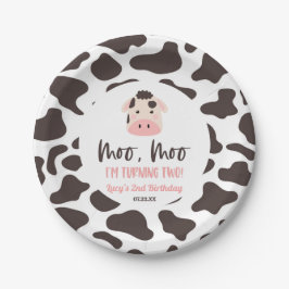Prato De Papel Moo, estou a fazer duas festas de segundo aniversá