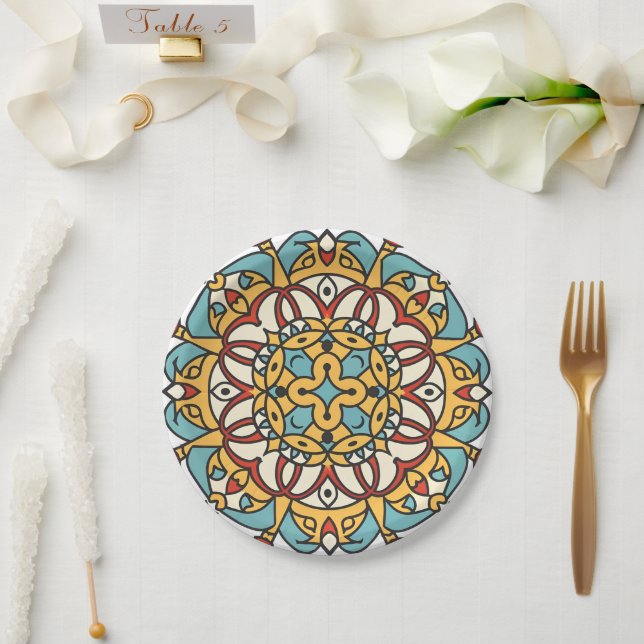 Prato De Papel Mosaico andaluz (Casamento)