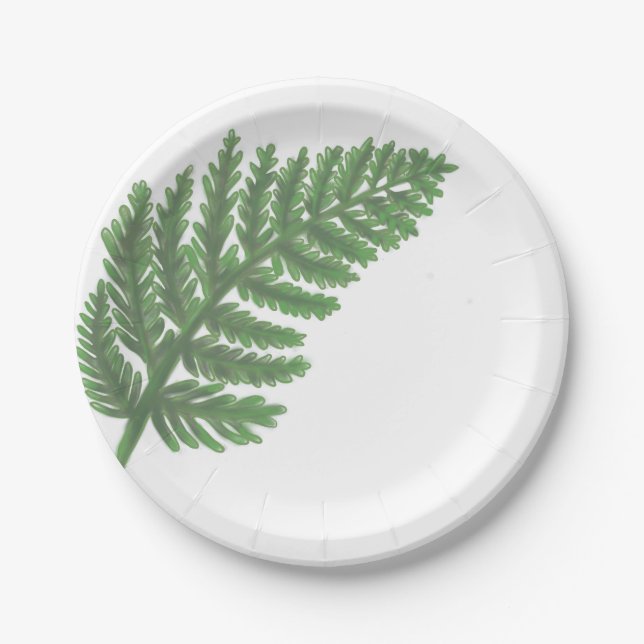 Prato De Papel Moss Green Fern (Frente)