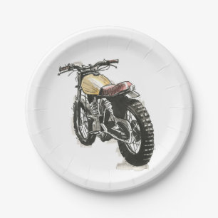 Prato De Papel Motociclos a tinta III