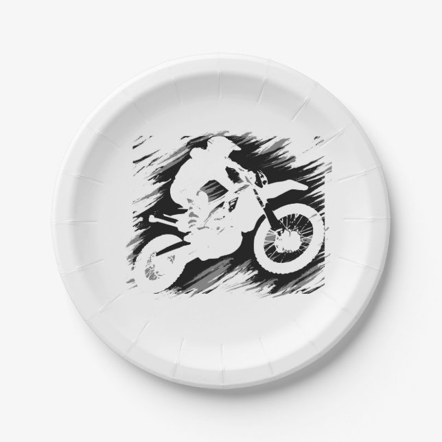 Prato De Papel Motocross Competitive Esporte Motocycle Racing (Frente)